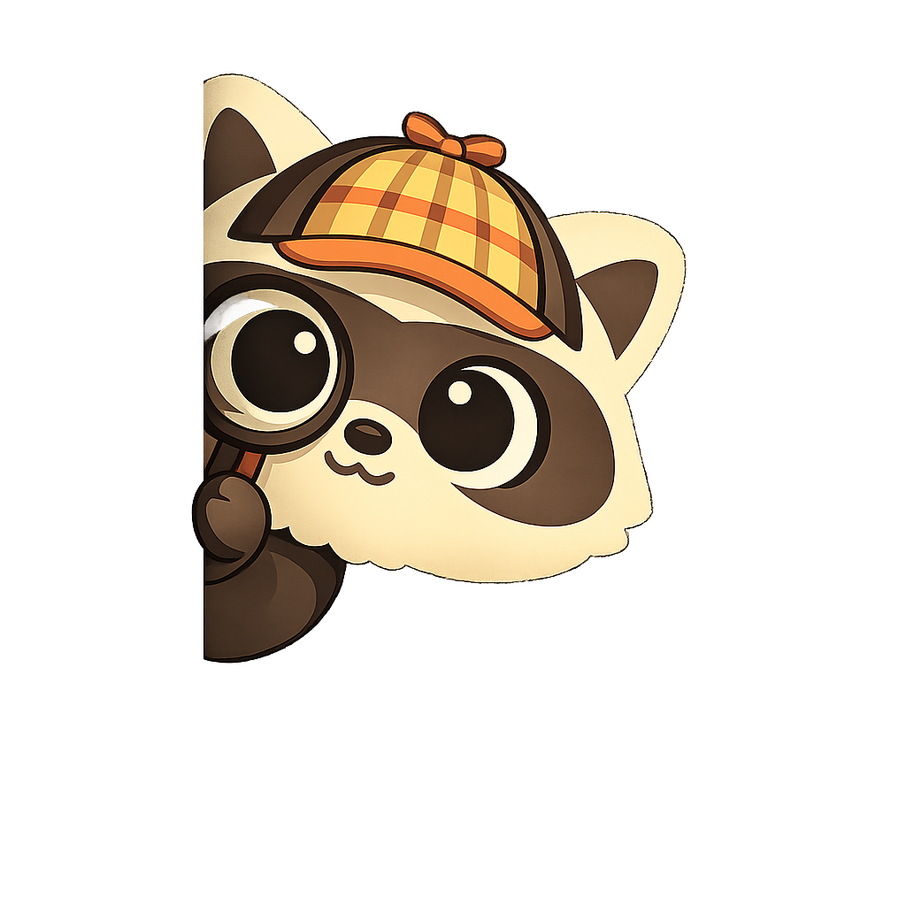 FairVein detective raccoon